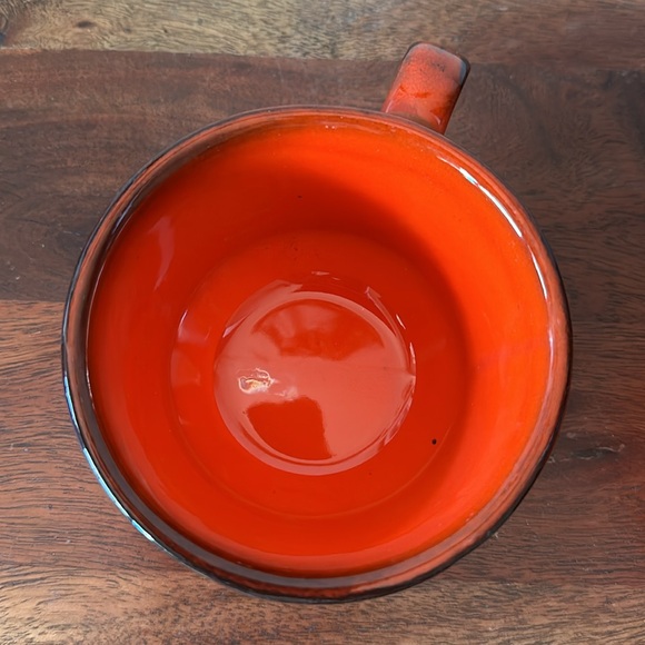 *Vintage* *NEW* Metlox Poppy Trail Red Rooster Ceramic Coffee Cup Mugs, Set of 2 - Picture 8 of 9